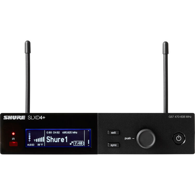 Shure SLXD24+/B58-G57 Digital Wireless Handheld Microphone System with Beta 58A Capsule (G57: 470 to 608 MHz) (SLXD24+/B58-G57)