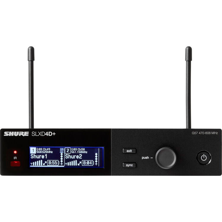Shure SLXD24D+/58-G57 Handheld System, Dual, SM58 (SLXD24D+/58-G57)