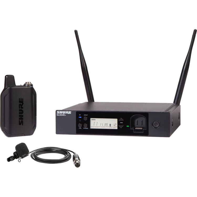 Shure GLXD14R+/85M-Z3 Dual-Band Cardioid Wireless Presenter Rack System (Z3: 2.4 / 5.8 GHz) (GLXD14R+/85M-Z3)