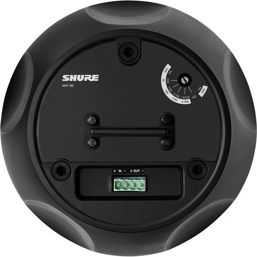 Shure MXP-6B Microflex Passive Pendant Conferencing Loud Speaker (Black, Single) (MXP-6B)