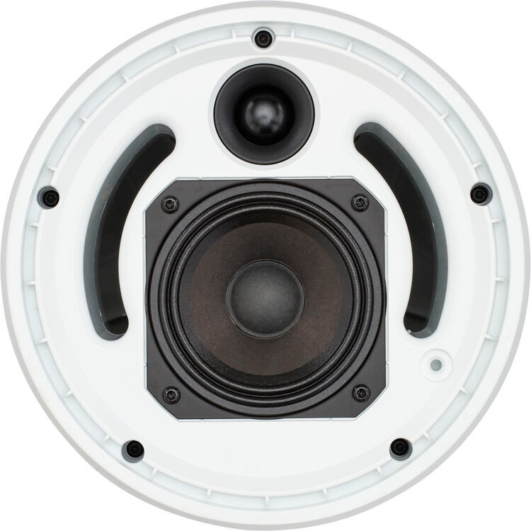 Shure MXN-6W Networked Pendant 6" Conferencing Loudspeaker with Dante (White, Single) (MXN-6W)