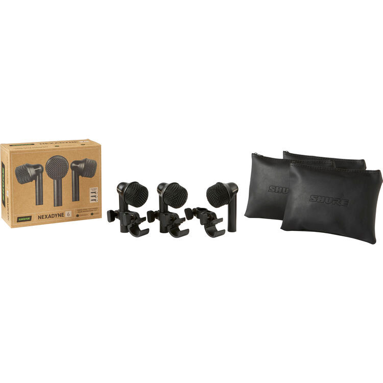 Shure NXN6-3PK Nexadyne 6 Dynamic Supercardioid Tom/Snare Microphone (3-Pack) (NXN6-3PK)