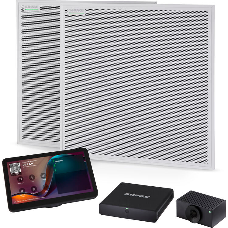 Shure IMXRK70 IntelliMix Room Kit 70 Audio/Video Conferencing System for Large Rooms (IMXRK70)