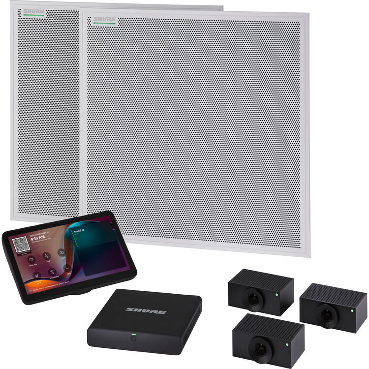 Shure IMXRK80 IntelliMix Room Kit 80 Audio/Video Conferencing System for Large Reconfigurable Rooms (IMXRK80)