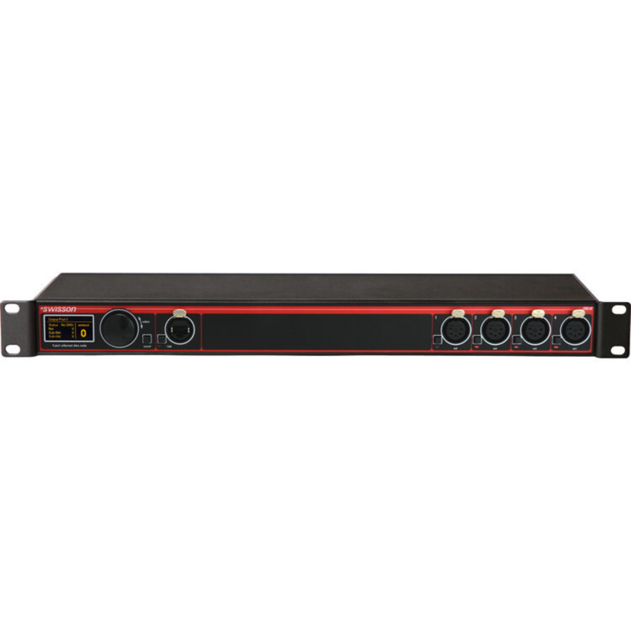 Swisson XND-4R3 4-Port Ethernet DMX Node (XLR 3-Pin, Rack Style) (XND-4R3)