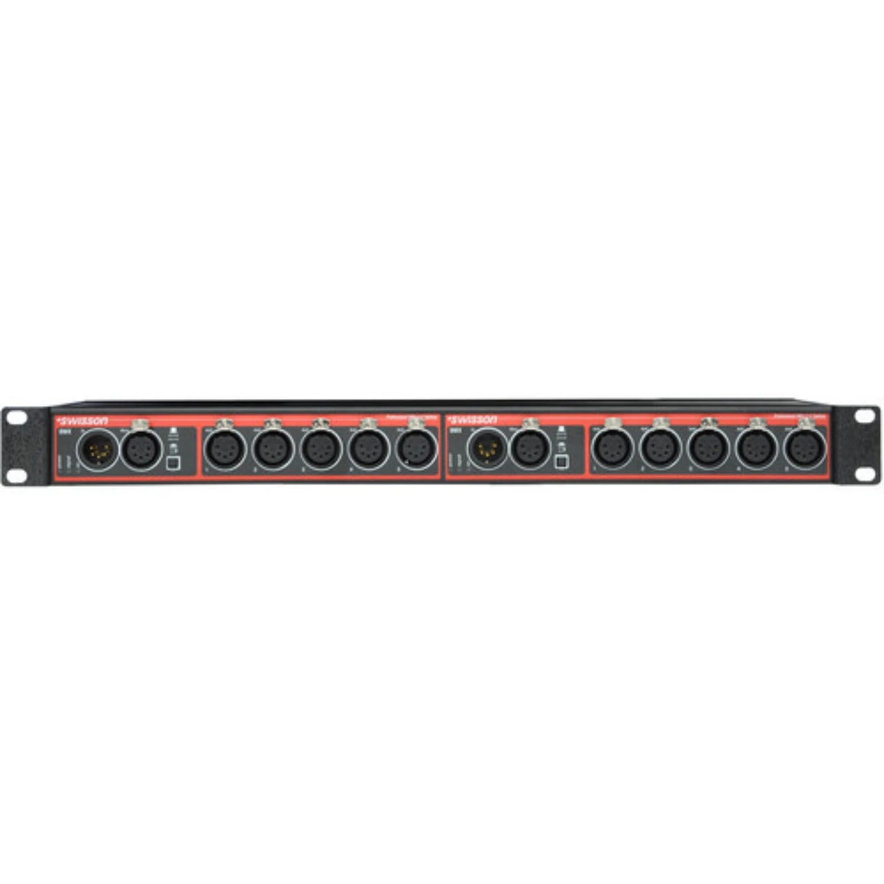 Swisson XSP-5R-5R-US DMX Splitter & Booster Rack Style (XLR 5-Pin, 10-Output) (XSP-5R-5R-US)