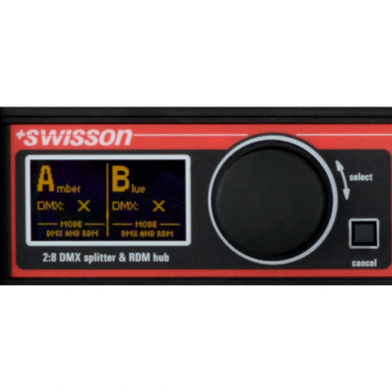 Swisson XPD-28-5R4-US DMX & RDM Splitter - 2x 5-Pin XLR Inputs - 4x 5-Pin & 4x 3-Pin XLR Outputs (XPD-28-5R4-US)