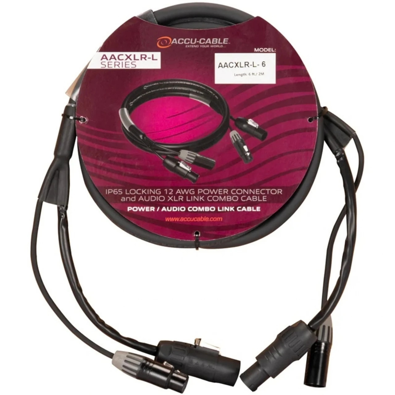 Accu-Cable AACXLR-L-6 Power/Audio Combo Link Cable (AACXLR-L-6)