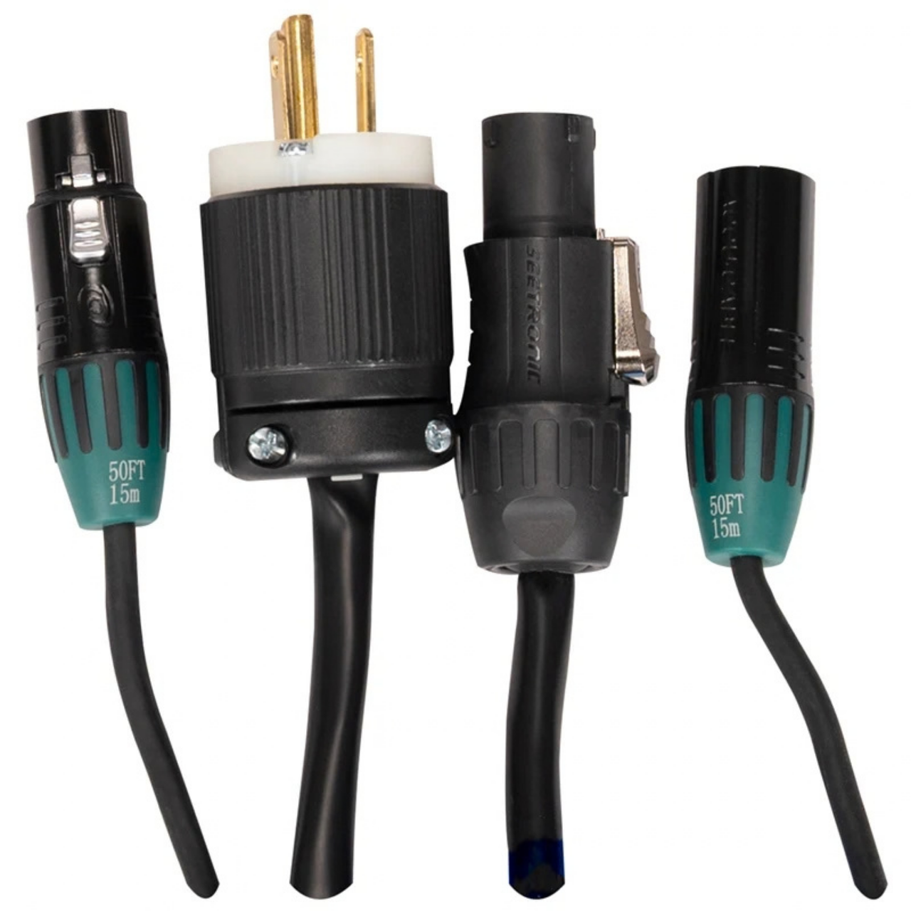 Accu-Cable AACXLR-50 Power/Audio Combo Cable, 50ft (AACXLR-50)