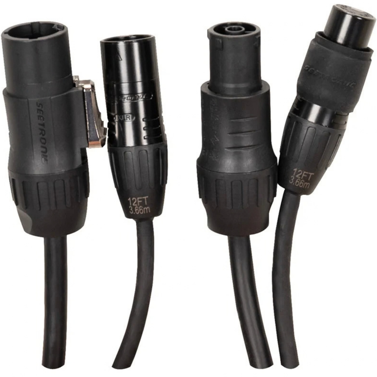 Accu-Cable SPD125 IP65-Rated Combo Cable, 12ft. (SPD125)