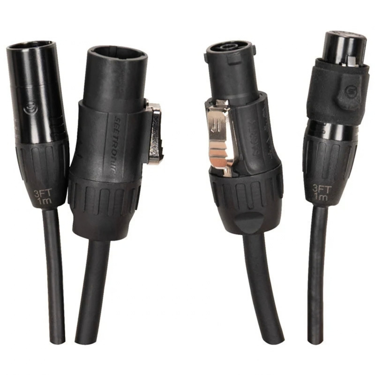 Accu-Cable SPD255 IP65-Rated Combo Cable, 25ft (SPD255)