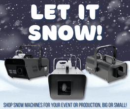 Everything You Ever Wanted to Know  About Theatrical & Atmospheric Snow Machines