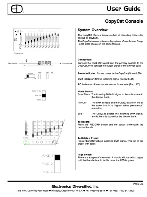 EDI CopyCat Console User Manual EDI CopyCat Console User Manual