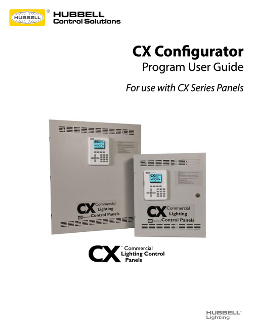 Hubbell CX Config Program User Guide Hubbell CX Config Program User Guide