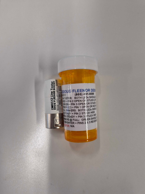 Doug Fleenor Design DMXTSTR-3 DMX Line Tester - 3 pin XLR (DMXTSTR-3)