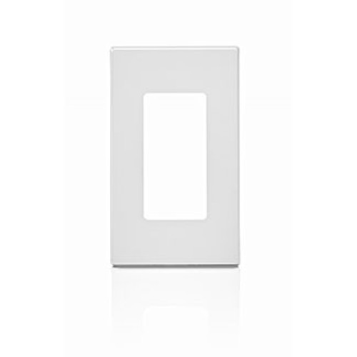 Leviton 80311-W 3-Gang White Decora Plus Rectangle Screwless Wallplate