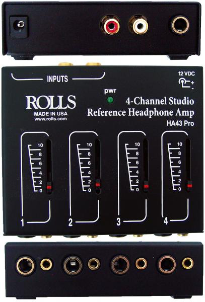 Rolls HA43 Pro 4 Channel Headphone 