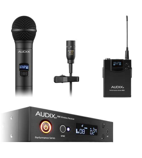 Audix AP41OM2L10 Wireless Microphone System - Dual Receiver  Audix AP41OM2L10 Wireless Microphone System - Dual Receiver