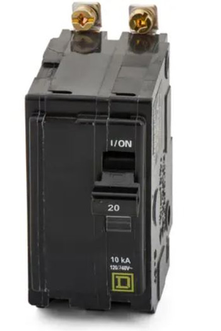 LynTecBUMB-220 Bolt-On UnMotorized Breaker, Square D QOB220, 20 Amp, 2 pole.