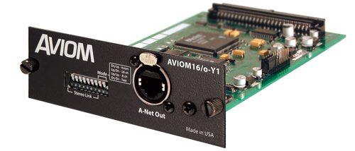 Aviom AVIOM16/o-Y1 16-Channel A-Net® Card for Yamaha® MY Series Consoles Aviom AVIOM16/o-Y1 16-Channel A-Net® Card for Yamaha® MY Series Consoles