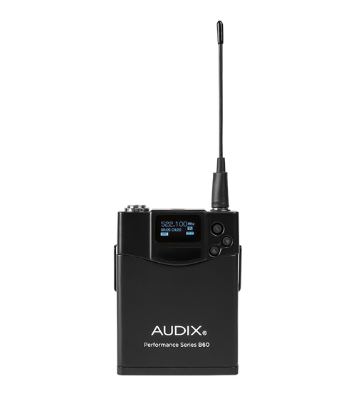 Audix AP62BP Wireless Microphone System Dual-Channel Receiver With Two B60 Bodypack Transmitters