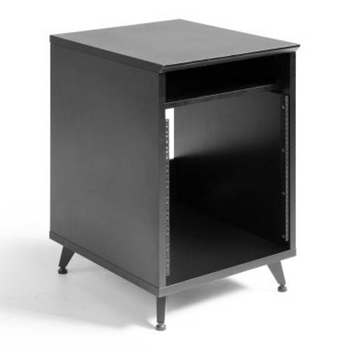 Gator GFW-ELITEDESKRK-BLK Elite Furniture Series 10U Studio Rack Table In Black Finish 