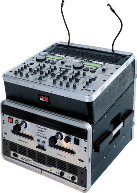 Gator GRC-10X8 Molded PE Slant Top Console Rack  Gator GRC-10X8 Molded PE Slant Top Console Rack