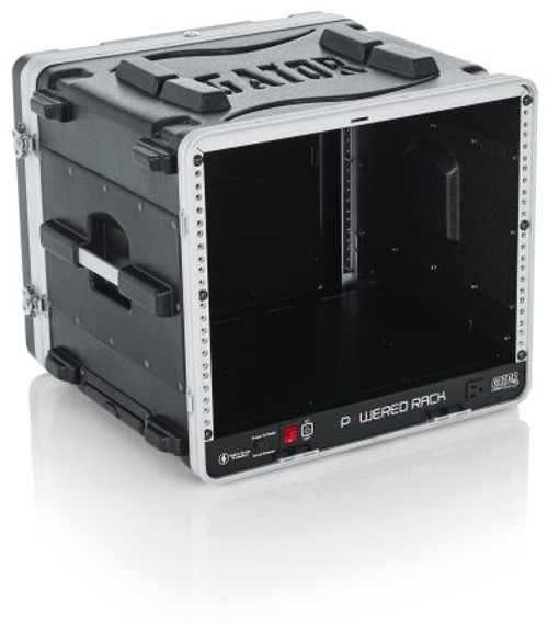 Gator GRR-8PL-US 8U Audio Rack Powered Rolling  Gator GRR-8PL-US 8U Audio Rack Powered Rolling