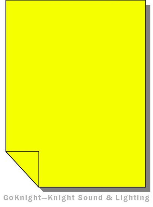 Lee Filters Lighting Gel Sheet 100 Spring Yellow 21" x 24" Lee Filters Lighting Gel Sheet 100 Spring Yellow 21" x 24"