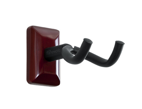 Gator GFW-GTR-HNGRCHR Cherry Wall Mount Guitar Hanger  Gator GFW-GTR-HNGRCHR Cherry Wall Mount Guitar Hanger