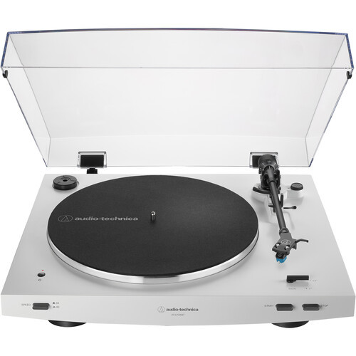 Audio-Technica Consumer AT-LP3XBT Fully Automatic Two-Speed Turntable with Bluetooth (White) (AT-LP3XBT-WH)