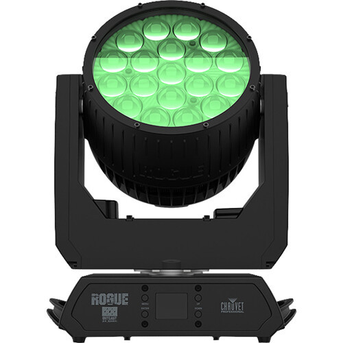CHAUVET PROFESSIONAL Rogue Outcast 2X Wash Outdoor-Ready IP65 Moving Head (ROGUEOUTCAST2XWASH)