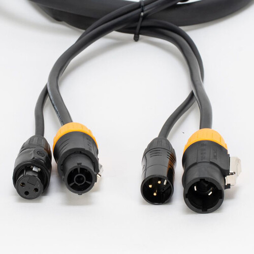 ADJ AC3PTRUE25 True 3-Pin IP65-Rated XLR DMXLocking Power Link Combo Cable (25') (AC3PTRUE25)