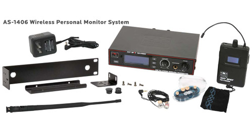 Galaxy Audio AS-1406* Wireless Personal In-Ear Monitor System With EB6 Ear Bud Upgrade
