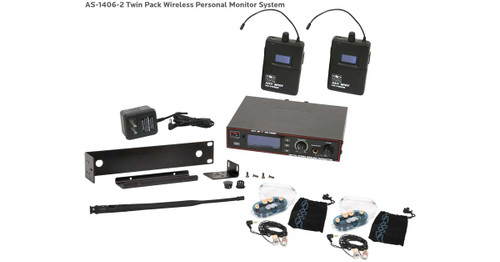 Galaxy Audio AS-1406-2* Wireless Personal In-Ear Monitor System With EB6 Twin Pack Galaxy Audio AS-1406-2* Wireless Personal In-Ear Monitor System With EB6 Twin Pack