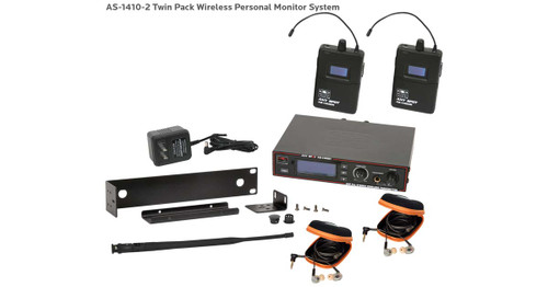 Galaxy Audio AS-1410-2* Wireless Personal In-Ear Monitor System With EB10 Twin Pack Galaxy Audio AS-1410-2* Wireless Personal In-Ear Monitor System With EB10 Twin Pack