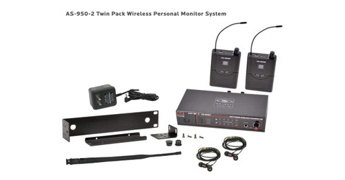Galaxy Audio AS-950-2* Affordable Twin Pack In-Ear Monitoring System