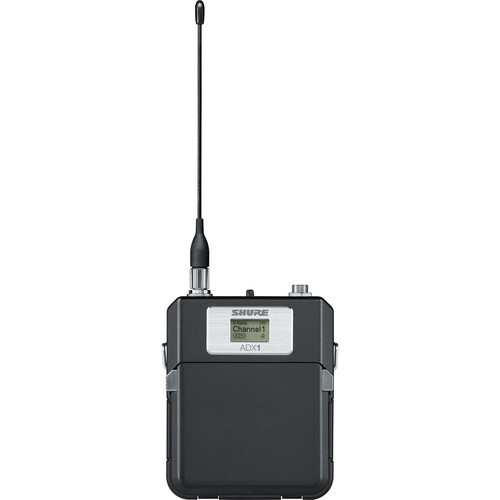 Shure ADX1LEMO3=-X55 Digital Wireless Bodypack Transmitter with LEMO3 (X55: 941 to 960 MHz) (ADX1LEMO3=-X55)