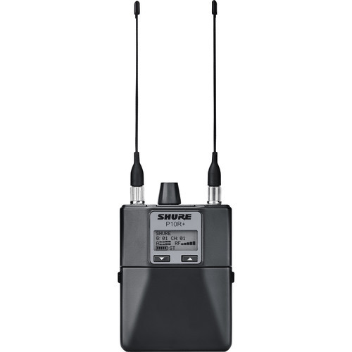 Shure P10R+=-X55 Wireless Bodypack Receiver (X55: 941 to 960 MHz) (P10R+=-X55) Shure P10R+=-X55 Wireless Bodypack Receiver (X55: 941 to 960 MHz) (P10R+=-X55)
