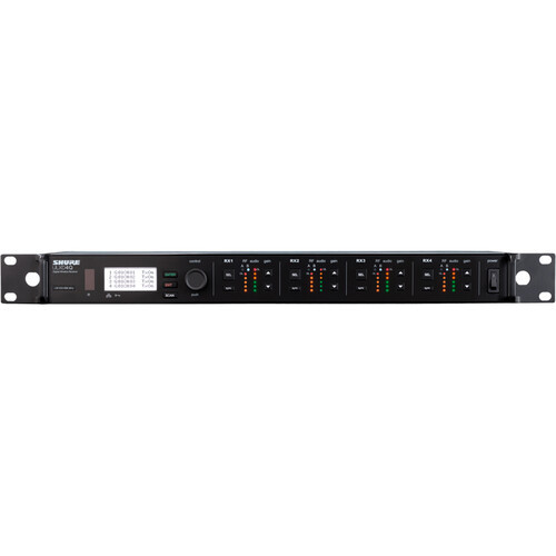 Shure ULXD4QGV=-H50 Quad-Channel Digital Wireless Receiver with Always-On Encryption (H50: 534 to 598 MHz) (ULXD4QGV=-H50) Shure ULXD4QGV=-H50 Quad-Channel Digital Wireless Receiver with Always-On Encryption (H50: 534 to 598 MHz) (ULXD4QGV=-H50)