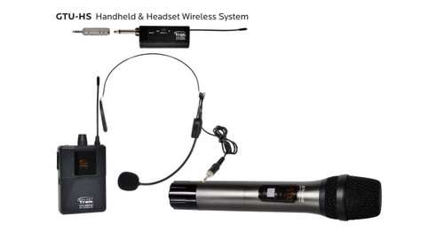 Galaxy Audio GTU-HSP5AB Trek UHF Dual Wireless Handheld With Body Pack Headset