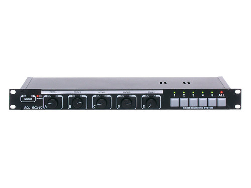 RDL RCX-5C Five Zone Audio Controller for RDL RCX Series Room Combining System (RCX-5C) RDL RCX-5C Five Zone Audio Controller for RDL RCX Series Room Combining System (RCX-5C)