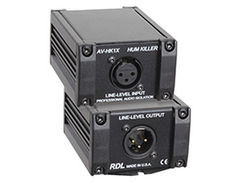 RDL AV-HK1X HUM KILLER” Audio Isolation Transformer - XLR Input and Output (AV-HK1X) RDL AV-HK1X HUM KILLER” Audio Isolation Transformer - XLR Input and Output (AV-HK1X)
