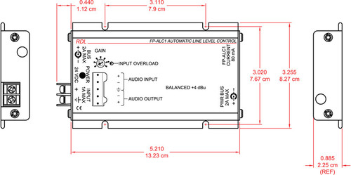 RDL FP-ALC1 Automatic Level Control - Mono - Terminal block (FP-ALC1)