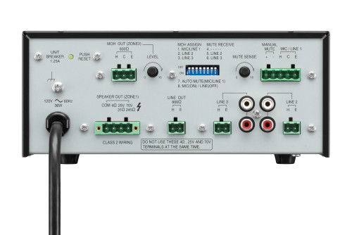 TOA BG-220CU 20W 3 Input Mixer & Amplifier 