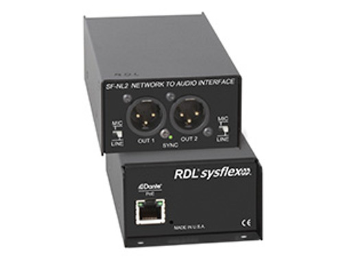 RDL SF-NL2 Network to Audio Interface (SF-NL2) RDL SF-NL2 Network to Audio Interface (SF-NL2)