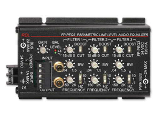 RDL FP-PEQ3 3 Band Parametric Equalizer - Terminal blocks & RCA Jacks (FP-PEQ3) RDL FP-PEQ3 3 Band Parametric Equalizer - Terminal blocks & RCA Jacks (FP-PEQ3)