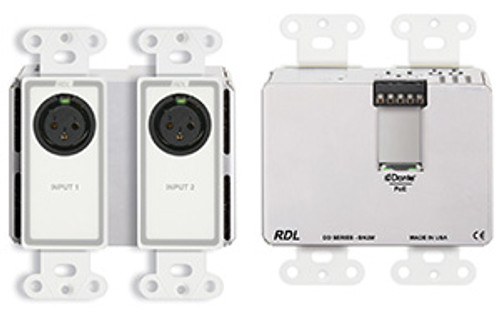 RDL DD-BN2M Wall-Mounted Bi-Directional Mic/Line Dante Interface 2 x 2 (DDBN2M) RDL DD-BN2M Wall-Mounted Bi-Directional Mic/Line Dante Interface 2 x 2 (DDBN2M)