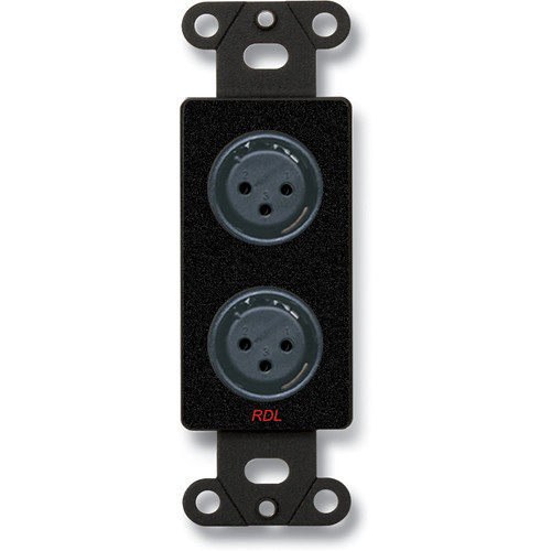 RDL DB-XLR2F Decora Wall Plate with Dual XLR 3-Pin Female Connectors (DB-XLR2F) RDL DB-XLR2F Decora Wall Plate with Dual XLR 3-Pin Female Connectors (DB-XLR2F)