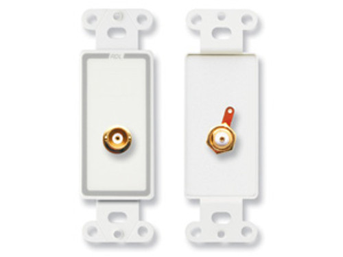 RDL D-BNC BNC Jack on Decora® Wall Plate - Solder Type (DBNC) RDL D-BNC BNC Jack on Decora® Wall Plate - Solder Type (DBNC)